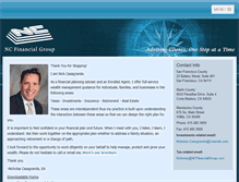 Tablet Screenshot of ncfinancialgroup.com
